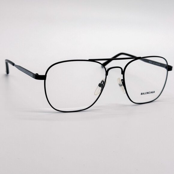 NEW BALENCIAGA EYEGLASSES BB0037O 001 BLACK UNISEX EYEWEAR main image 4